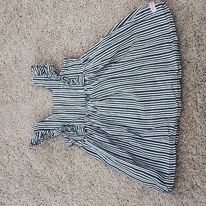 Ruffle Butts blue striped dress